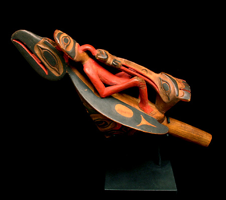 Henry  Gallery on Anthropos Gallery   Tlingit Wood Raven Rattle  Pacific Northwest Coast