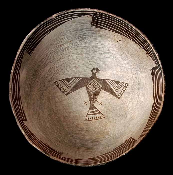 Mimbres Eagle bowl