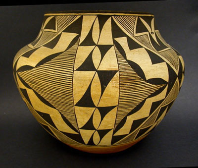 Acoma Pueblo Polychrome Jar, Southwest Native American Art