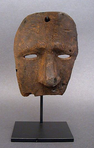 Bering Sea Eskimo Fragmented Mask, Pacific Northwest Coast Native American Indian Art