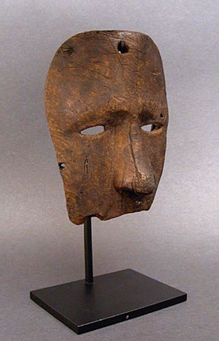 Bering Sea Eskimo Fragmented Mask, Pacific Northwest Coast Native American Indian Art