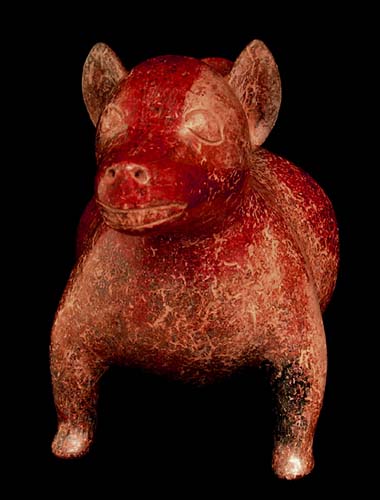 Colima Standing �Two-Tone� Dog, Ancient West Mexico Pre-Columbian Art