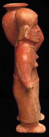 Colima Female Pot Carrier Figure, Comala style