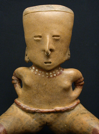 Chinesco Seated Female Figure, Ancient West Mexico Pre-Columbian Art