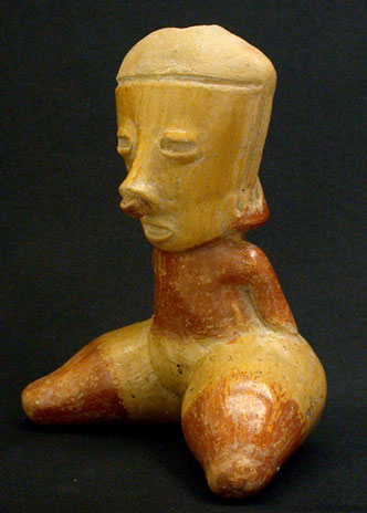 Chinesco Seated Female Figure, Ancient West Mexico Pre-Columbian Art