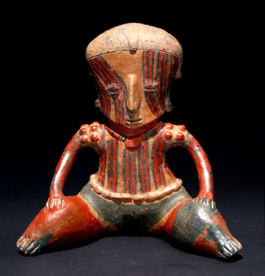 Chinesco Seated Female Figure, Ancient West Mexico Pre-Columbian Art