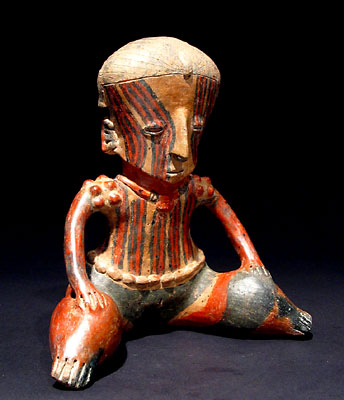 Chinesco Seated Female Figure, Ancient West Mexico Pre-Columbian Art