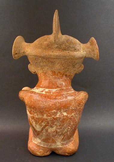 Chinesco Seated Figure with Tripartite (Tricorn) Headdress