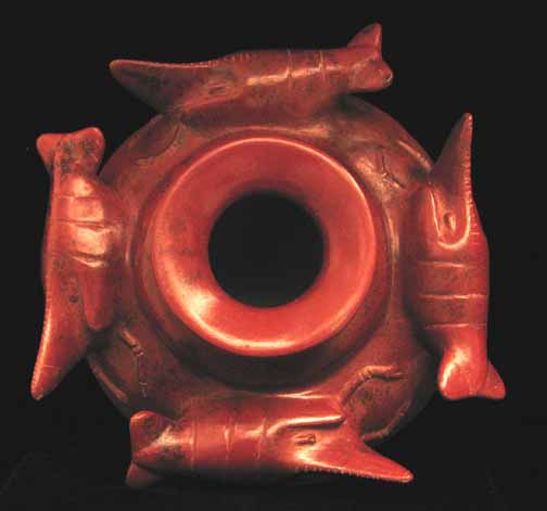 Colima Lobster Effigy Vessel Depicting four Lobsters or Crayfish