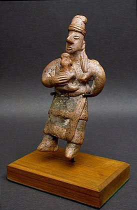 Colima Mother and Two Children, Ancient West Mexico Pre-Columbian Art