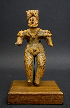 Colima Painted Figure, Ancient West Mexico Pre-Columbian Art
