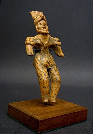 Colima Painted Figure, Ancient West Mexico Pre-Columbian Art