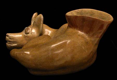 Colima Curled Dog, Ancient West Mexico Pre-Columbian Art