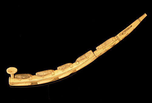 Eskimo Ivory Pipe, Pacific Northwest Coast Native American Indian Art