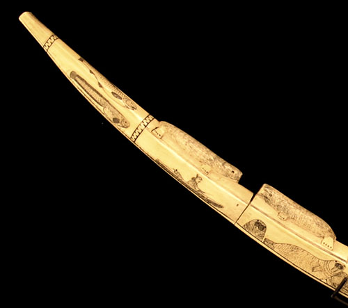 Eskimo Ivory Pipe, Pacific Northwest Coast Native American Indian Art