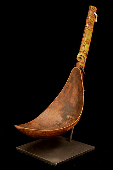 Haida Wood Ladle, Pacific Northwest Coast Native American Indian Art