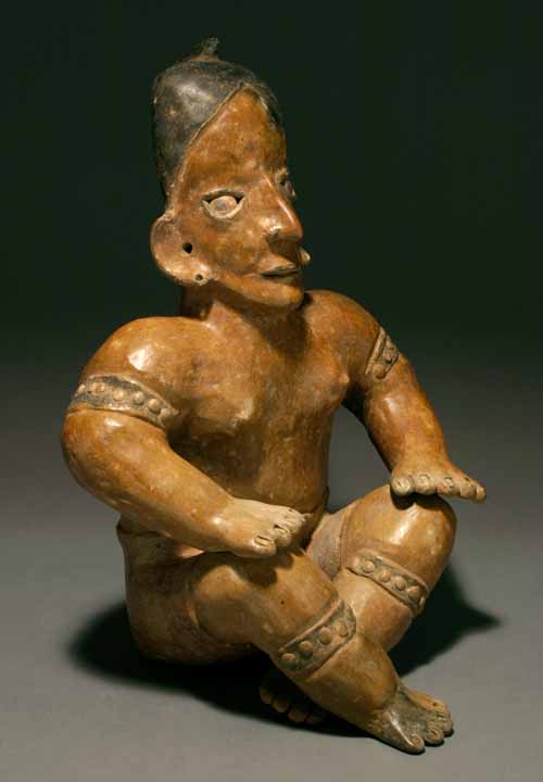 Anthropos Gallery - Jalisco Seated Wrestler Figure, Ameca style, Pre-Columbian Art