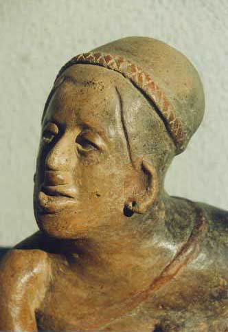 Jalisco Male Figure with Bowl, Ancient West Mexico Pre-Columbian Art