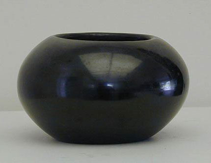 San Ildefonso Blackware Jar, Southwest Native American Indian Art