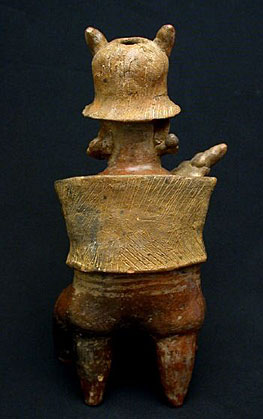 Nayarit Seated Warrior, Ancient West Mexico Pre-Columbian Art
