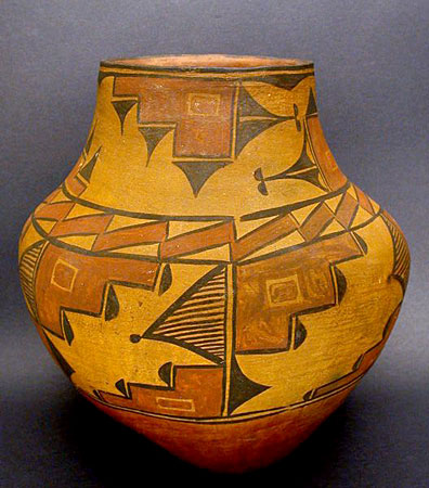 Zia Pueblo Polychrome Jar, Southwest Native American Indian Art