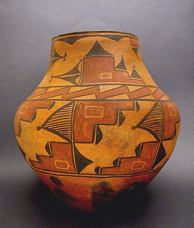 Zia Pueblo Polychrome Jar, Southwest Native American Indian Art