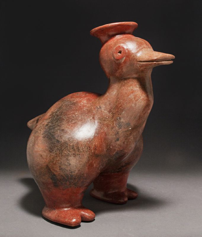 Colima standing duck sculpture for sale