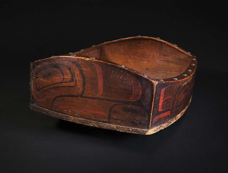 NORTHWEST COAST BENT-CORNER PAINTED BOWL 2