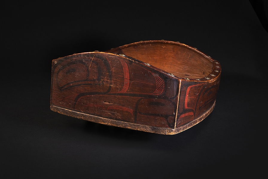 NORTHWEST COAST BENT-CORNER PAINTED BOWL 4