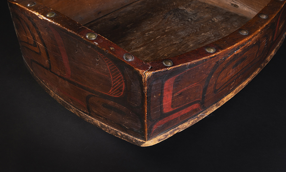 NORTHWEST COAST BENT-CORNER PAINTED BOWL 5