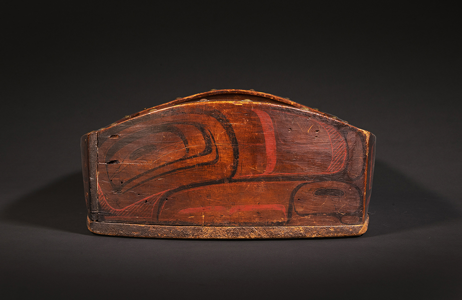 NORTHWEST COAST BENT-CORNER PAINTED BOWL 8