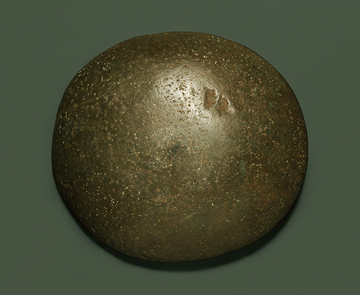 CARVED AND INCISED CHUMASH SHALLOW STONE BOWL 6